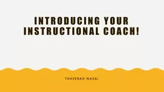 introducing your instructional coach