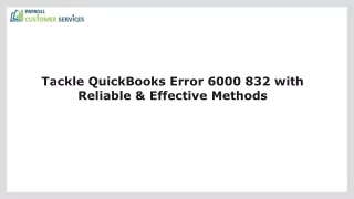 tackle quickbooks error 6000 832 with reliable