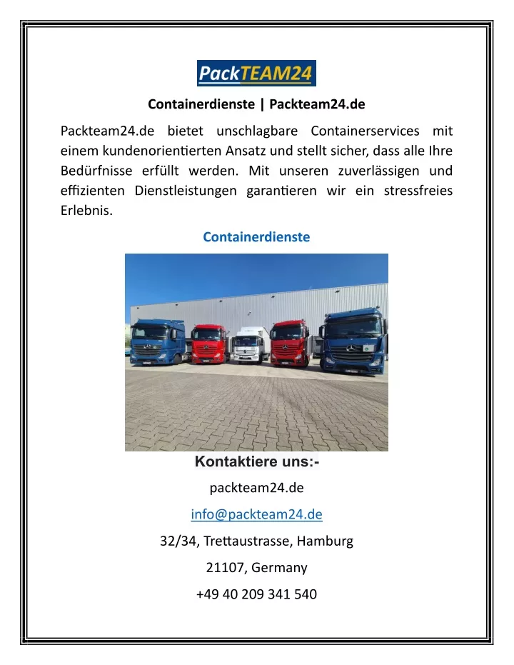 containerdienste packteam24 de