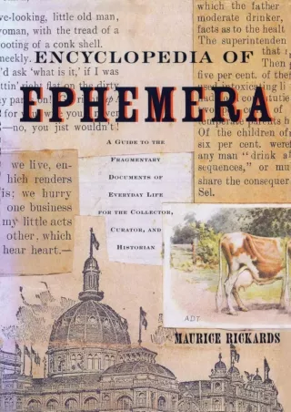 [PDF] DOWNLOAD Encyclopedia of Ephemera