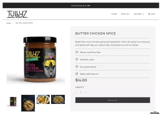 Butter Chicken Spice Online - Tullyz Kitchen