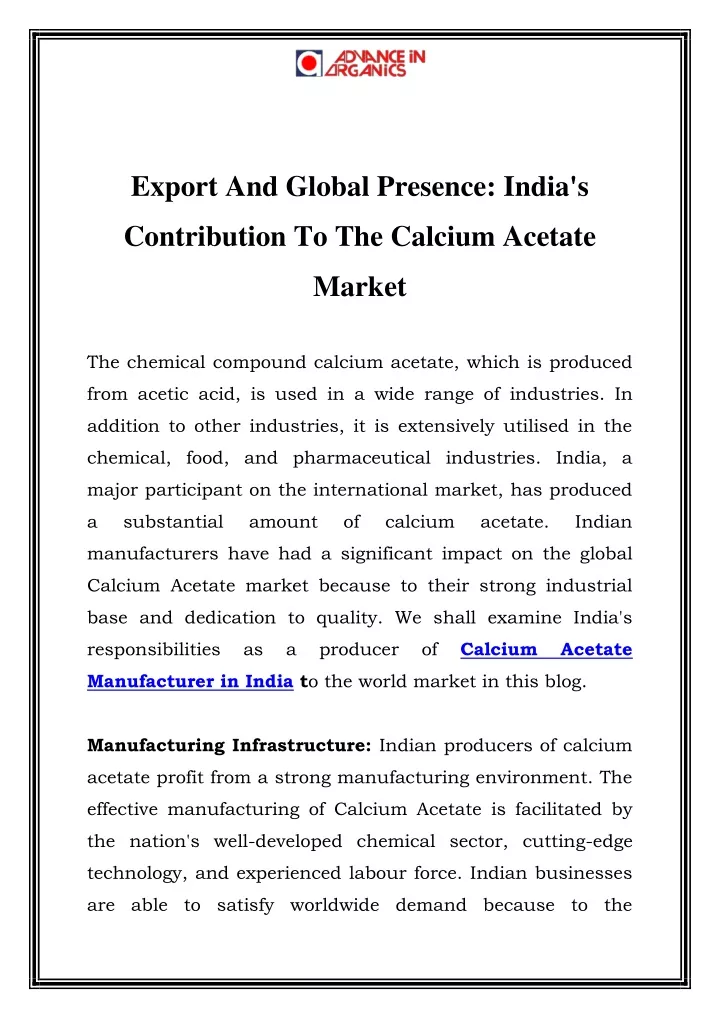 export and global presence india s