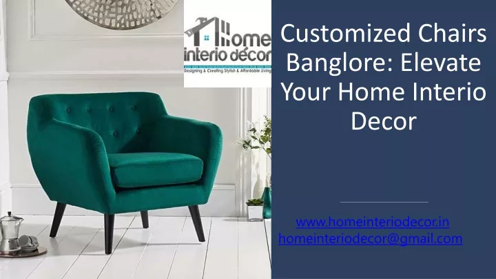 customized chairs banglore elevate your home