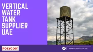 vertical water tank supplier uae pptx