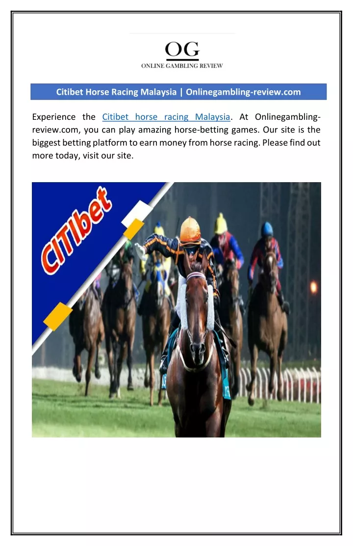citibet horse racing malaysia onlinegambling