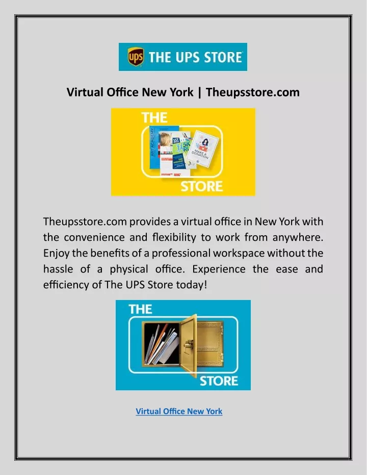 virtual office new york theupsstore com