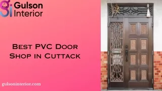 Best PVC Door Shop in Cuttack