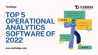 Top 5 Operational Analytics Software