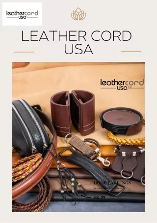 Supple Leather Lace - Leather Cord USA
