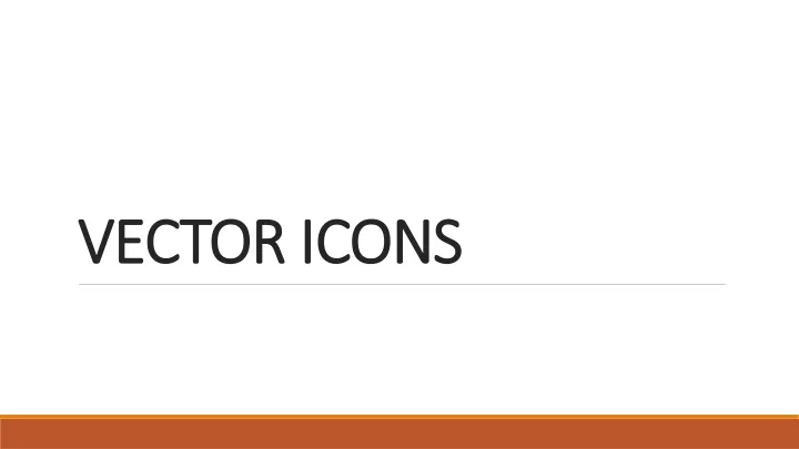 vector icons