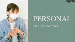 Personal Care Manufacturers