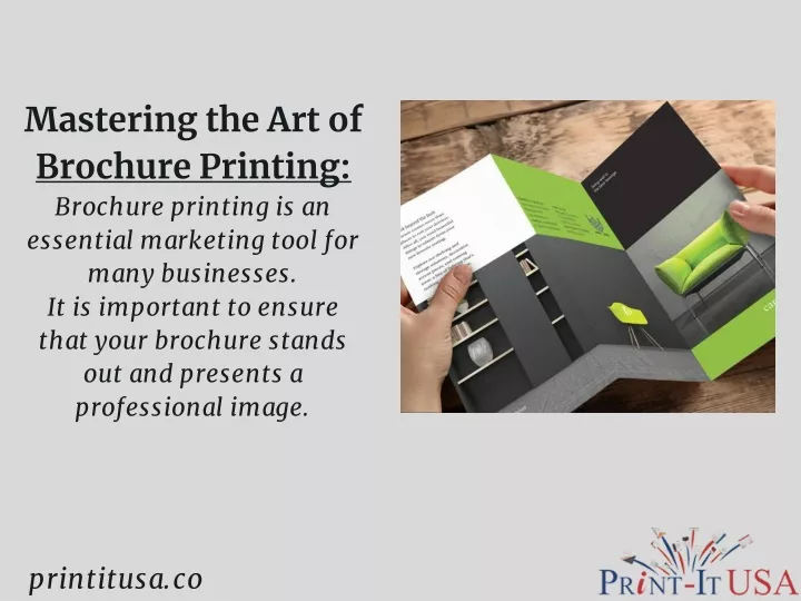 mastering the art of brochure printing brochure