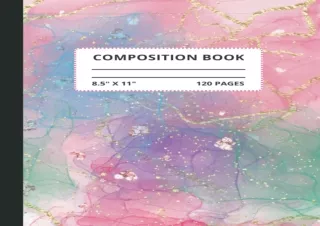 Download PDF beautiful Design Composition notebook for girls wide ruled composit