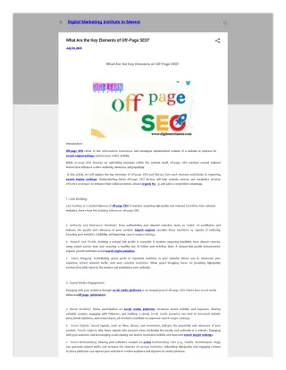 digital marketing institute in meerut