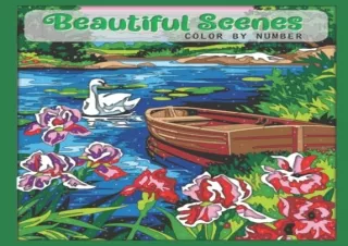 Ebook download Beautiful Scenes Color by number Relaxation and Stress Relief Col