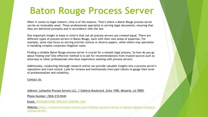 baton rouge process server