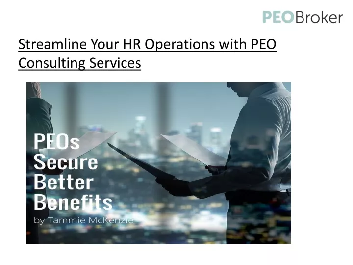 streamline your hr operations with peo consulting