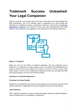 Trademark Success Unleashed: Your Legal Companion