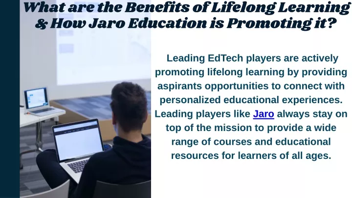 what are the benefits of lifelong learning