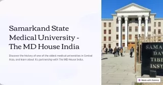 Samarkand-State-Medical-University-The-MD-House-India
