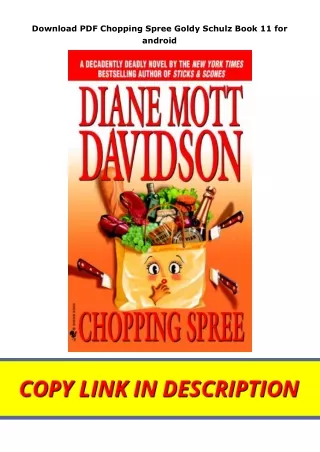 Download PDF Chopping Spree Goldy Schulz Book 11 for android