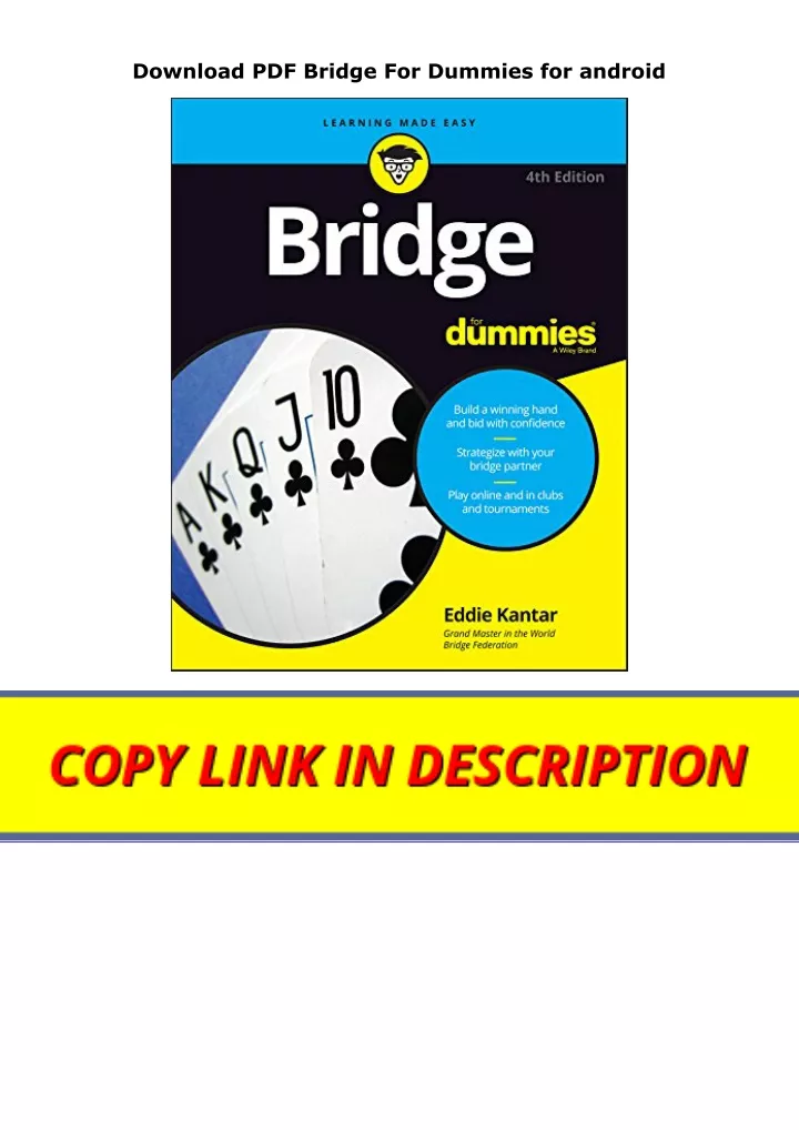 download pdf bridge for dummies for android