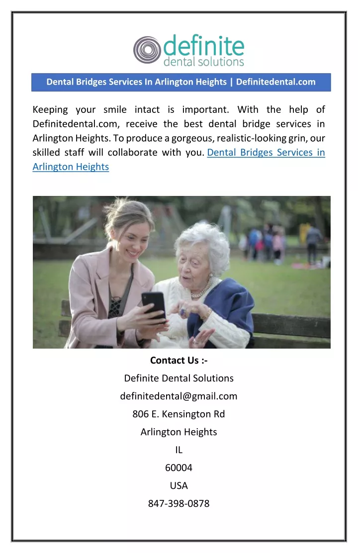 dental bridges services in arlington heights