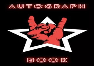 Download Autograph book Autograph and Photo Book Collect Signatures from the stars you meet Album with 120 pages Festiva