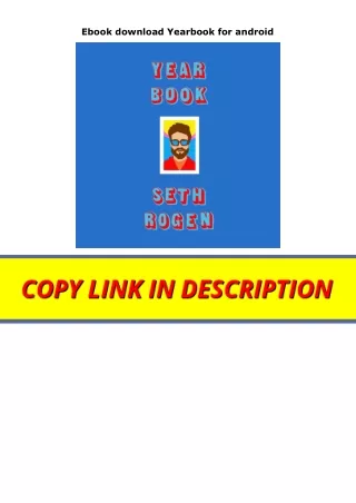 Ebook download Yearbook for android