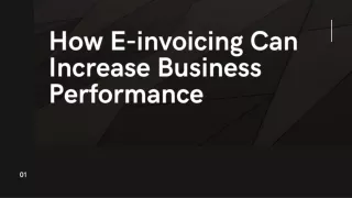 How E-invoicing Can Increase Business Performance