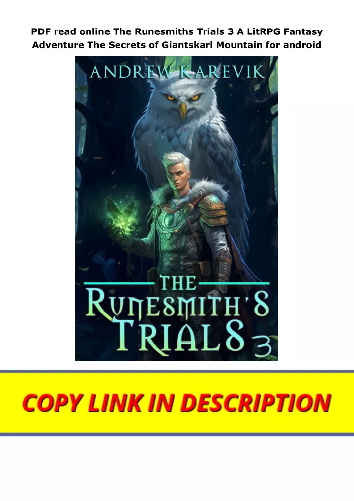 pdf read online the runesmiths trials 3 a litrpg