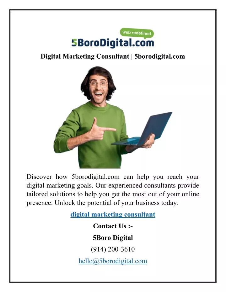 digital marketing consultant 5borodigital com