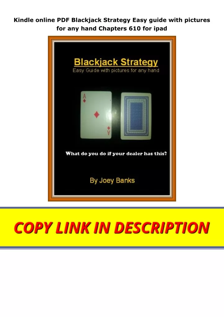 kindle online pdf blackjack strategy easy guide