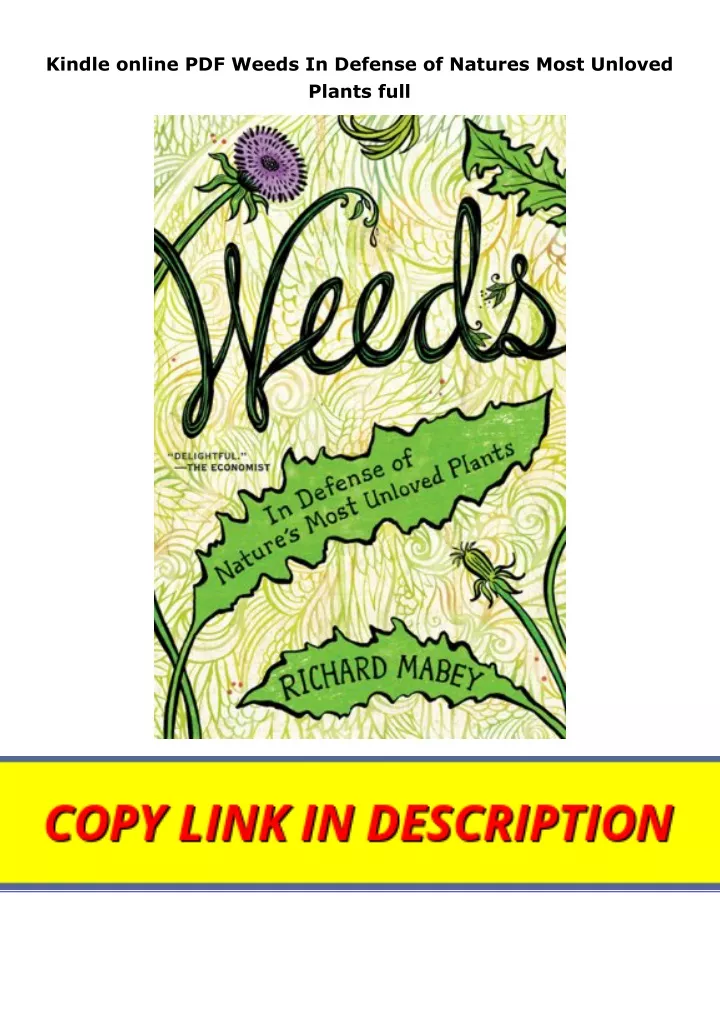 kindle online pdf weeds in defense of natures