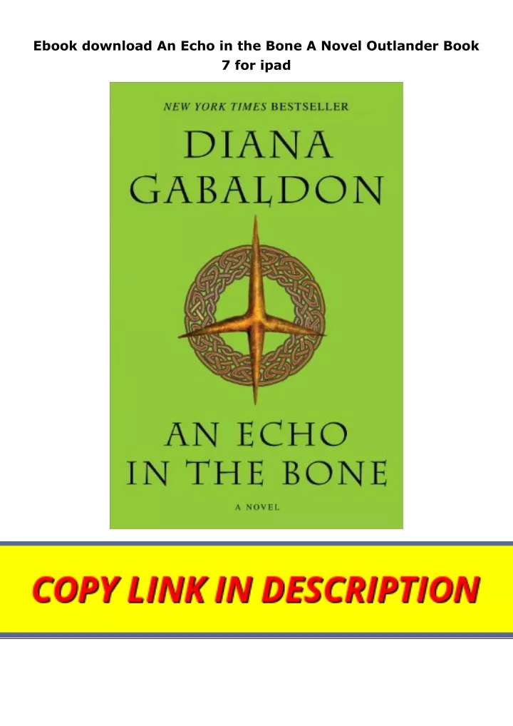 ebook download an echo in the bone a novel