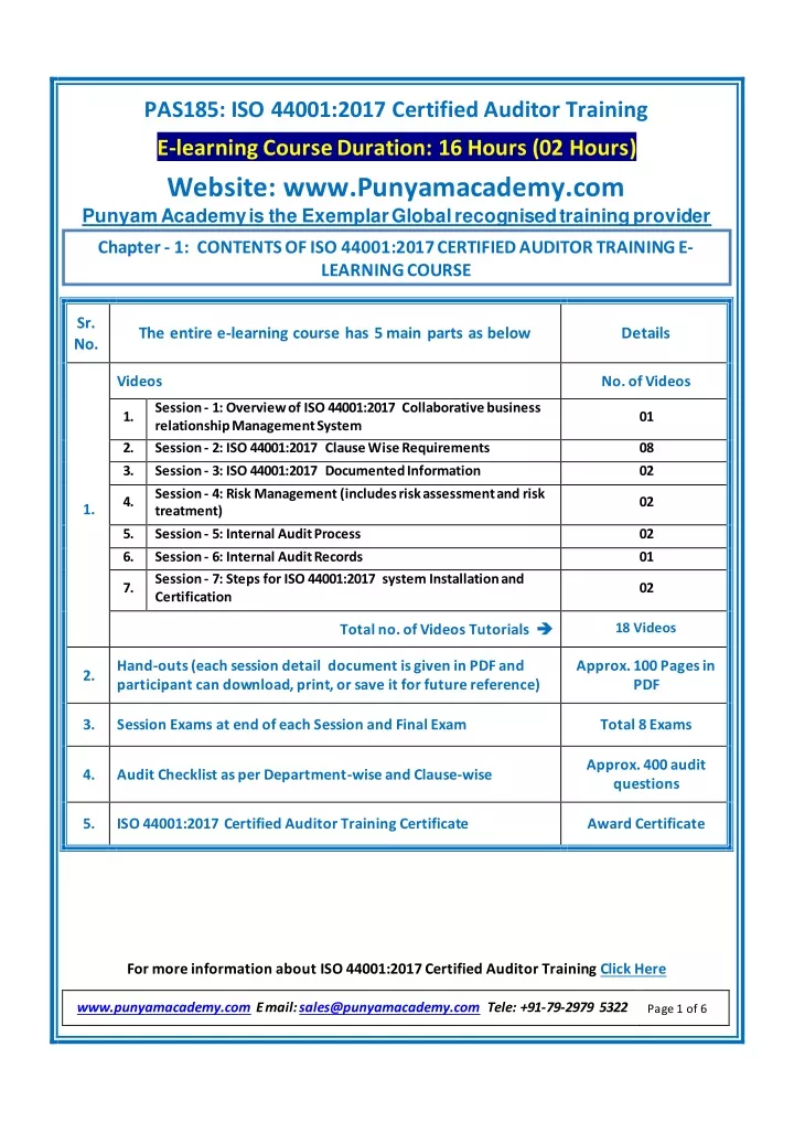 pas185 iso 44001 2017 certified auditor training