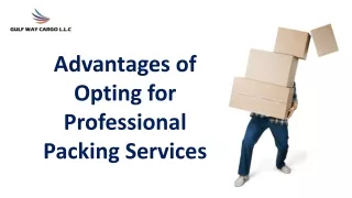 Benefits of Using Professional Packing Services