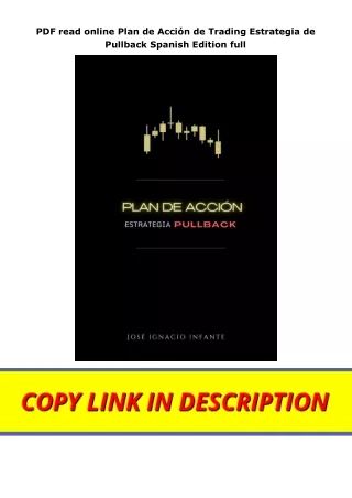 PDF read online Plan de Acción de Trading Estrategia de Pullback Spanish Edition full