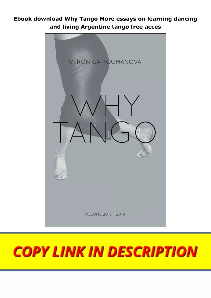 ebook download why tango more essays on learning