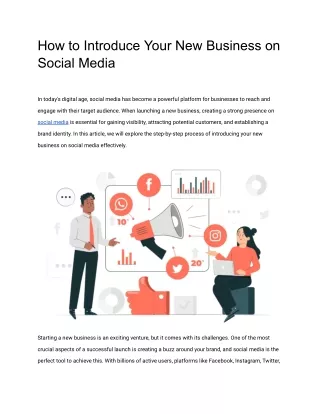 How to Introduce Your New Business on Social Media_