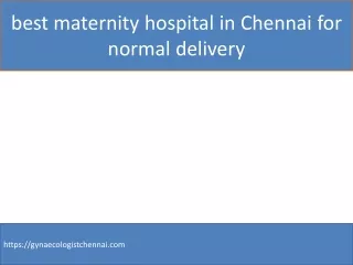 Gynecologist Doctor In Chennai