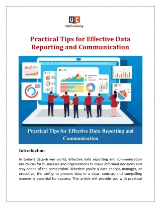 Practical Tips for Effective Data Reporting and Communication