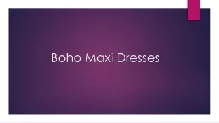 Boho Maxi Dresses