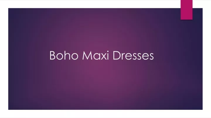 boho maxi dresses