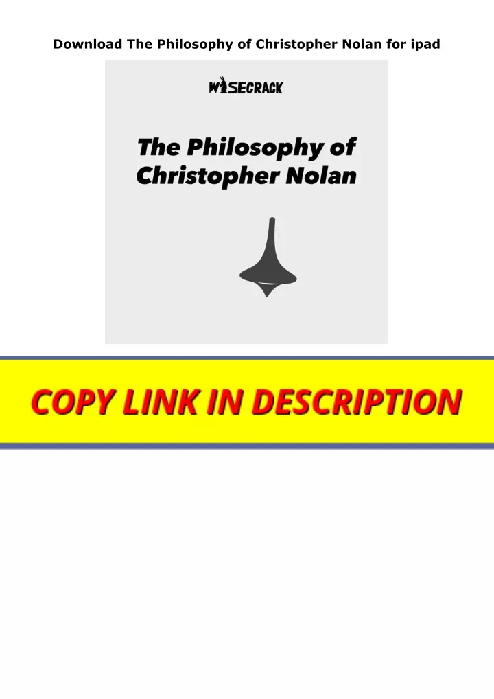 download the philosophy of christopher nolan