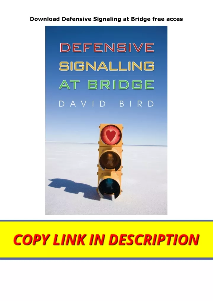 download defensive signaling at bridge free acces