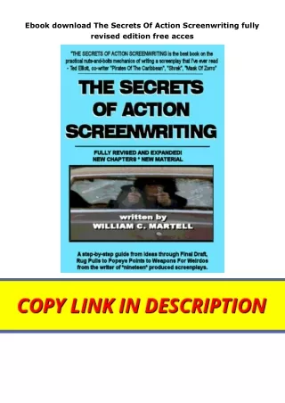 Ebook download The Secrets Of Action Screenwriting fully revised edition free acces