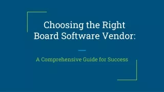 Board Software vendors