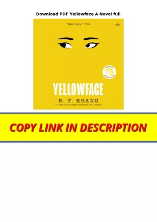 Download PDF Yellowface A Novel full