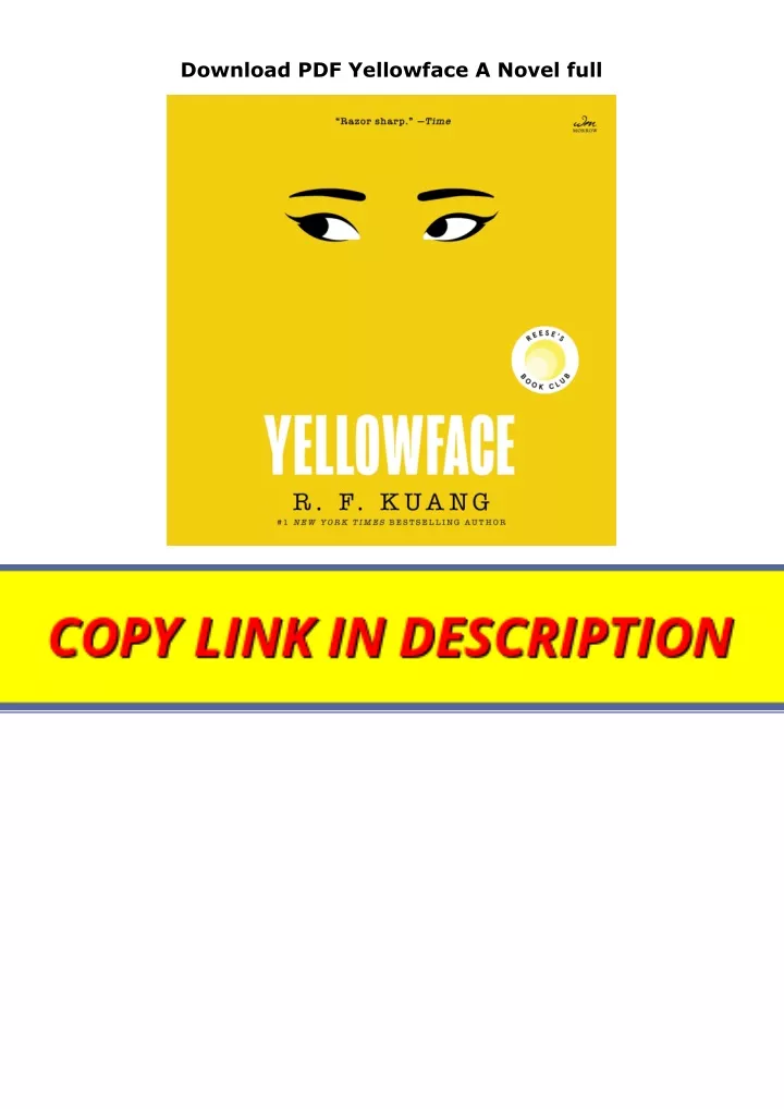 download pdf yellowface a novel full